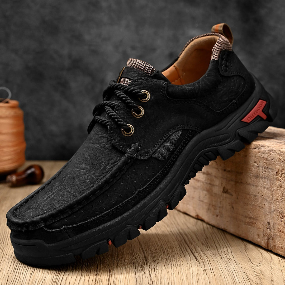 Men's waterproof orthopedic boots, ideal for wet conditions, durable leather