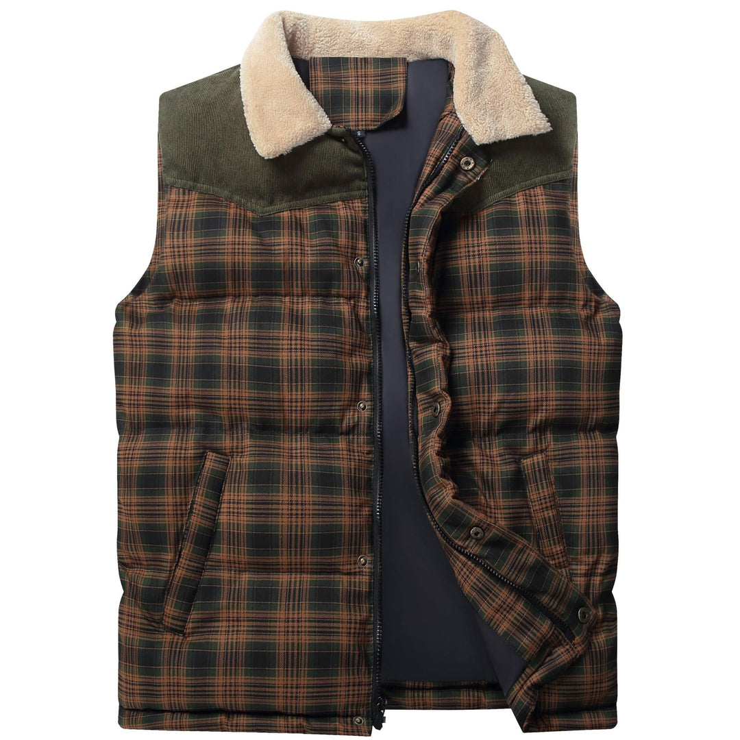 Men's Outdoor Adventure Vest, rugged cotton blend for hiking & casual wear