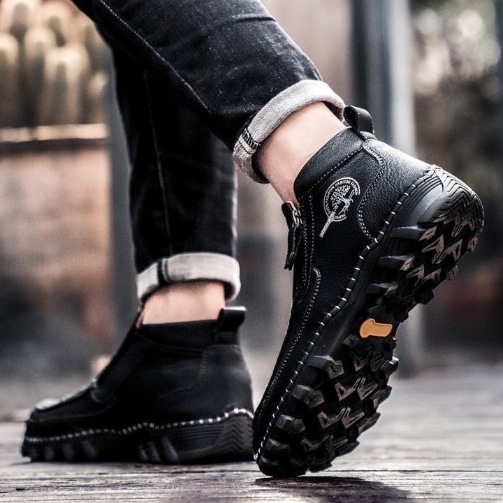 Men's casual orthopedic boots with a versatile design, suitable for various outfits