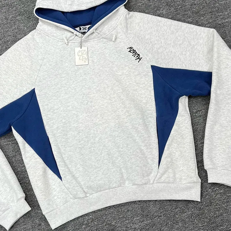 Men's oversized Velden hoodie with sporty contrast panels, perfect for casual streetwear.