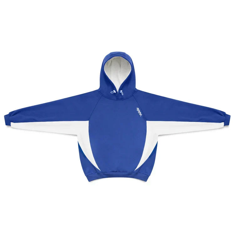 Men's oversized Velden hoodie, comfortable streetwear with sporty contrast panels, great for layering.