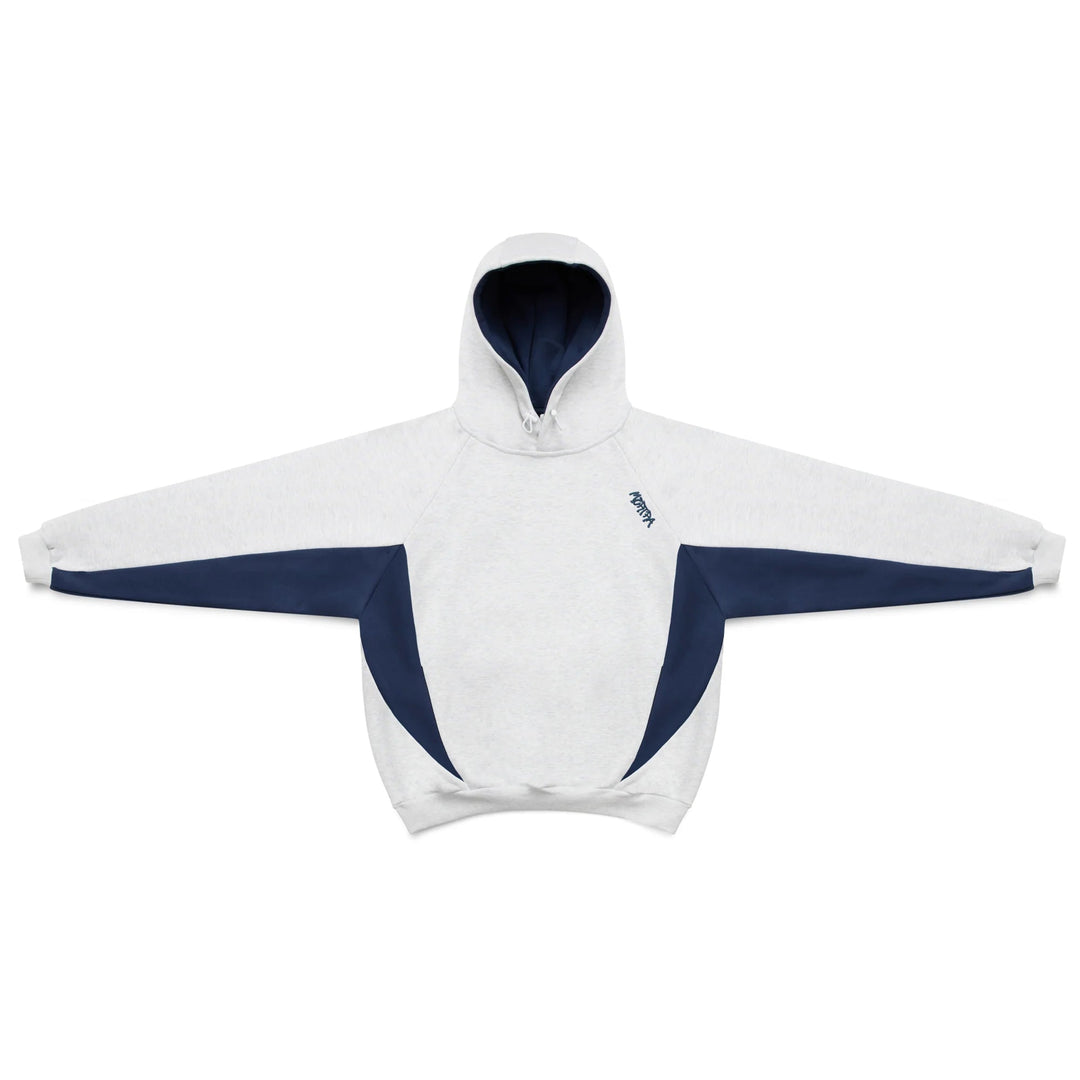 Comfortable men's oversized Velden hoodie, stylish with sporty contrast panels for everyday wear.