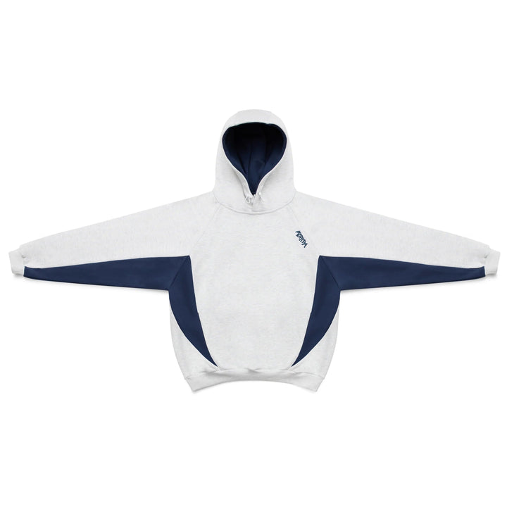 Comfortable men's oversized Velden hoodie, stylish with sporty contrast panels for everyday wear.