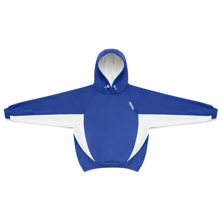 Casual men's oversized Velden hoodie, sporty design with contrast panels, great for active comfort.