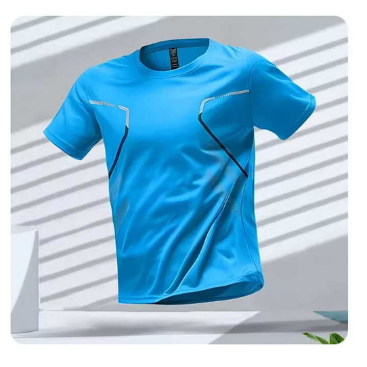 Breathable men's activewear t-shirt for ultimate comfort during workouts, running, or casual wear.