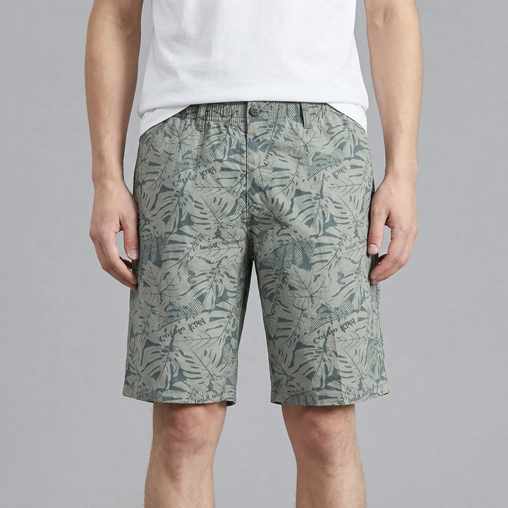 Casual men's big & tall shorts. Knee-length, elastic waist design offers ultimate comfort & style.