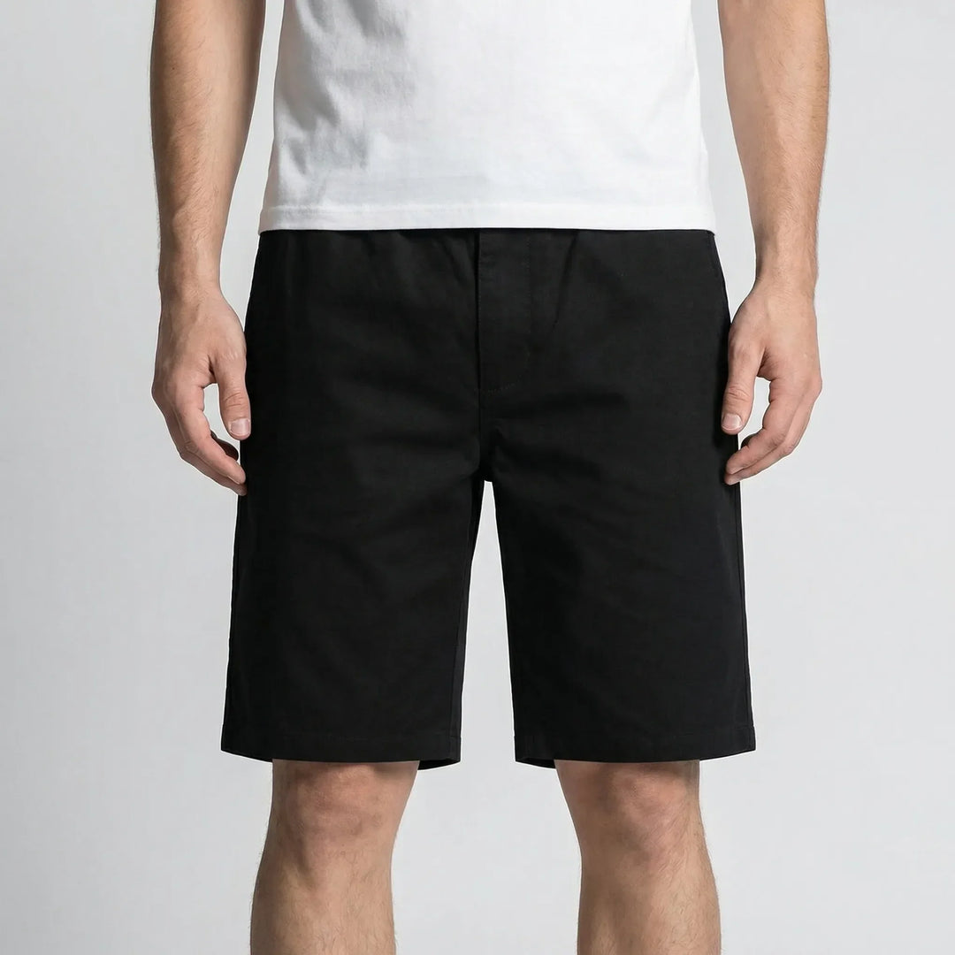 Big & Tall men's knee-length shorts. Casual streetwear style, perfect for warm weather comfort.