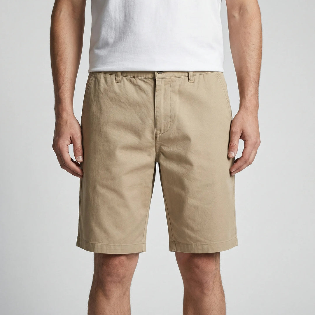Relaxed fit men's plus size casual shorts, knee-length. Great for streetwear & warm weather.
