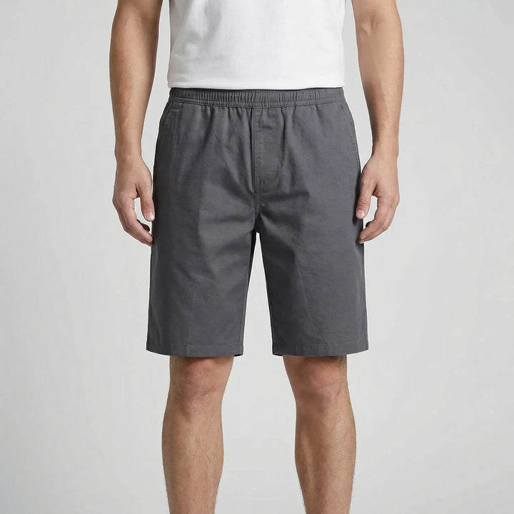 Men's big & tall casual shorts, knee-length. Elastic waist ensures comfort for everyday wear.