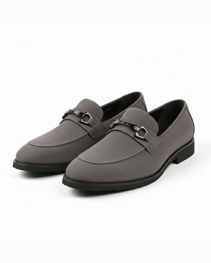 Men's premium brown suede slip-on loafers, elegant and comfortable for smart casual wear.