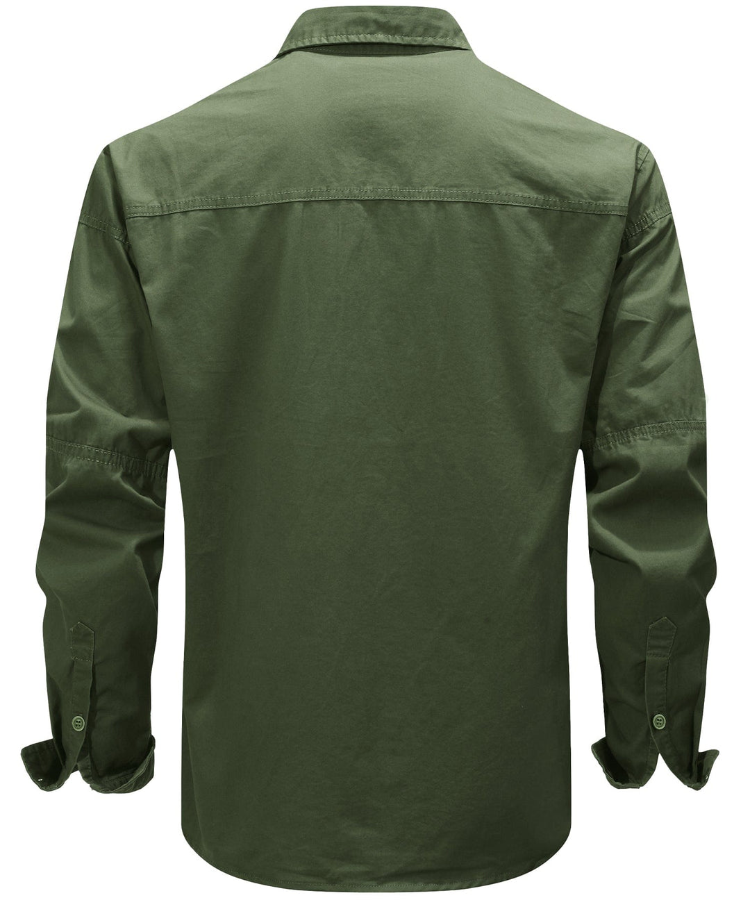 Men's Premium Cotton Terrain Trek Shirt in a neutral grey, front view, ideal for everyday casual wear.