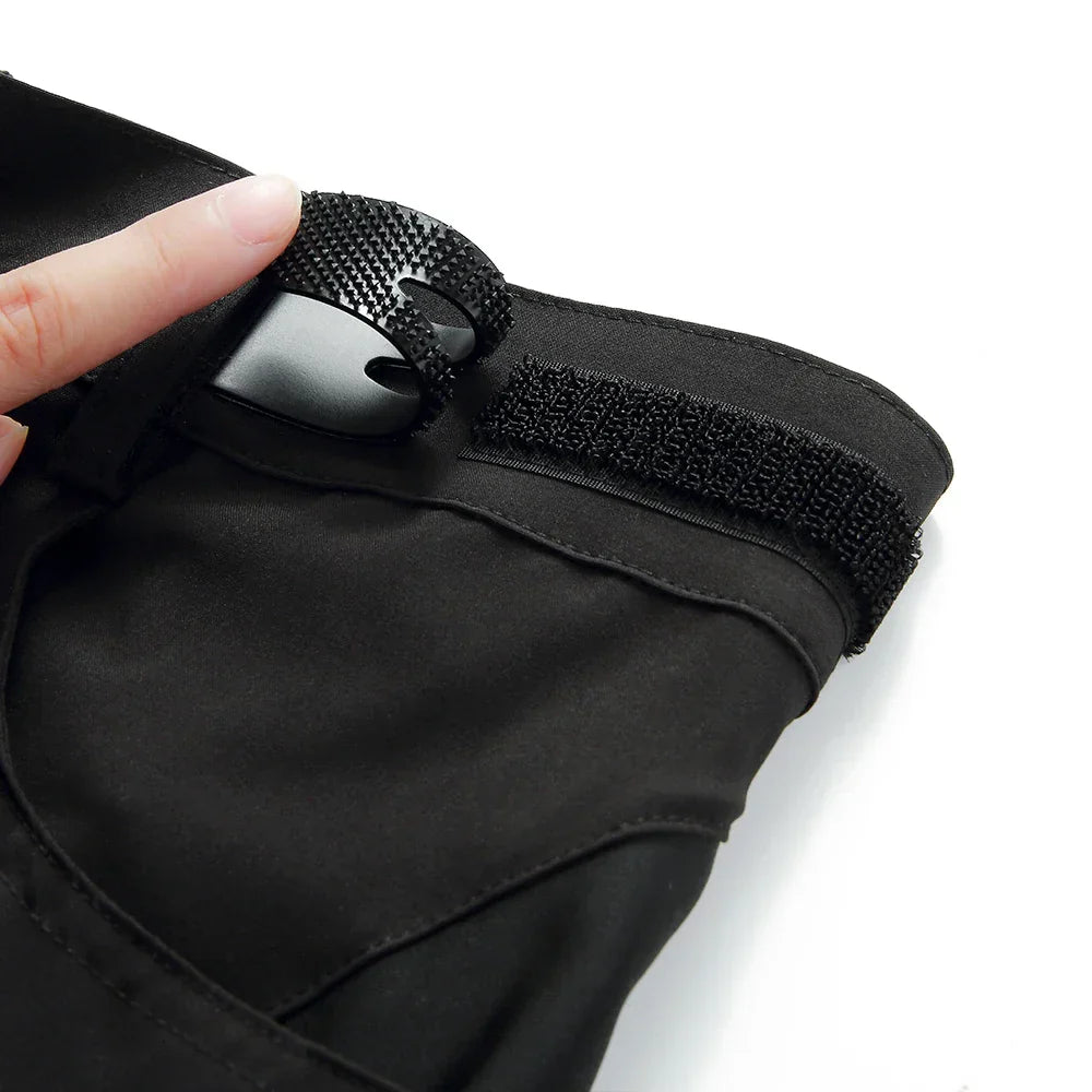 Activewear men's cycling shorts featuring gel padding, quick-dry material, & zippered pockets.