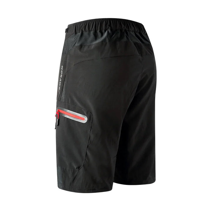 Men's sport shorts: quick-dry, padded for road/trail biking. Adjustable waist, essential bike gear.