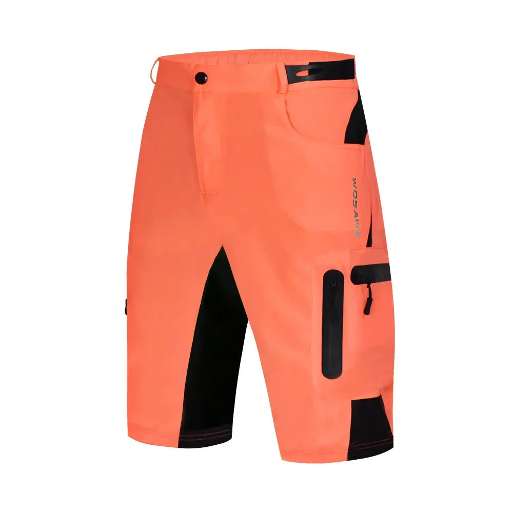 High-performance men's cycling shorts, quick-dry fabric, gel padded for comfort on long rides.
