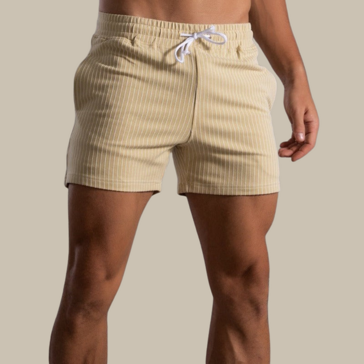 Men's quick-drying swim shorts. Stylish ripstop polyester beach & pool swimwear for summer.