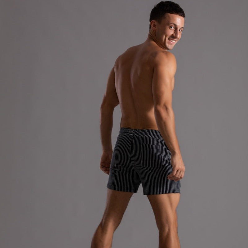 Men's active quick-dry swim shorts. Stylish ripstop for beach sports, pool & summer adventures.
