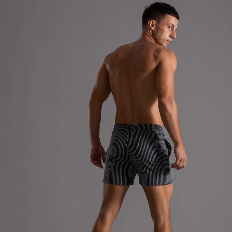 Niko quick-drying men's swim shorts. Stylish ripstop polyester beachwear, comfortable & fashionable.