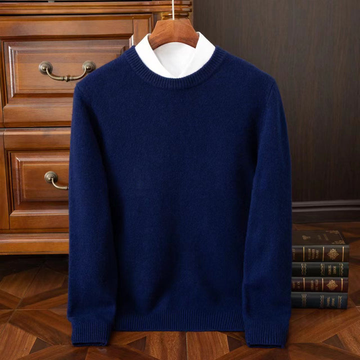 Men's Redmond knit sweater. Soft long-sleeve crewneck. Perfect winter wear, layering & casual style.
