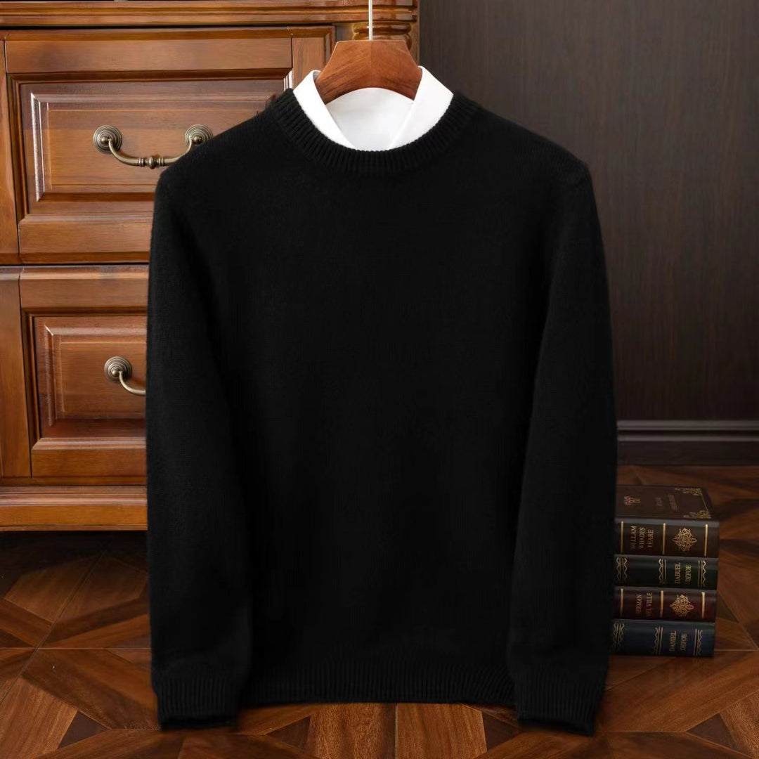 Redmond men's knit sweater, a stylish and soft crewneck, excellent holiday gift & winter fashion staple.