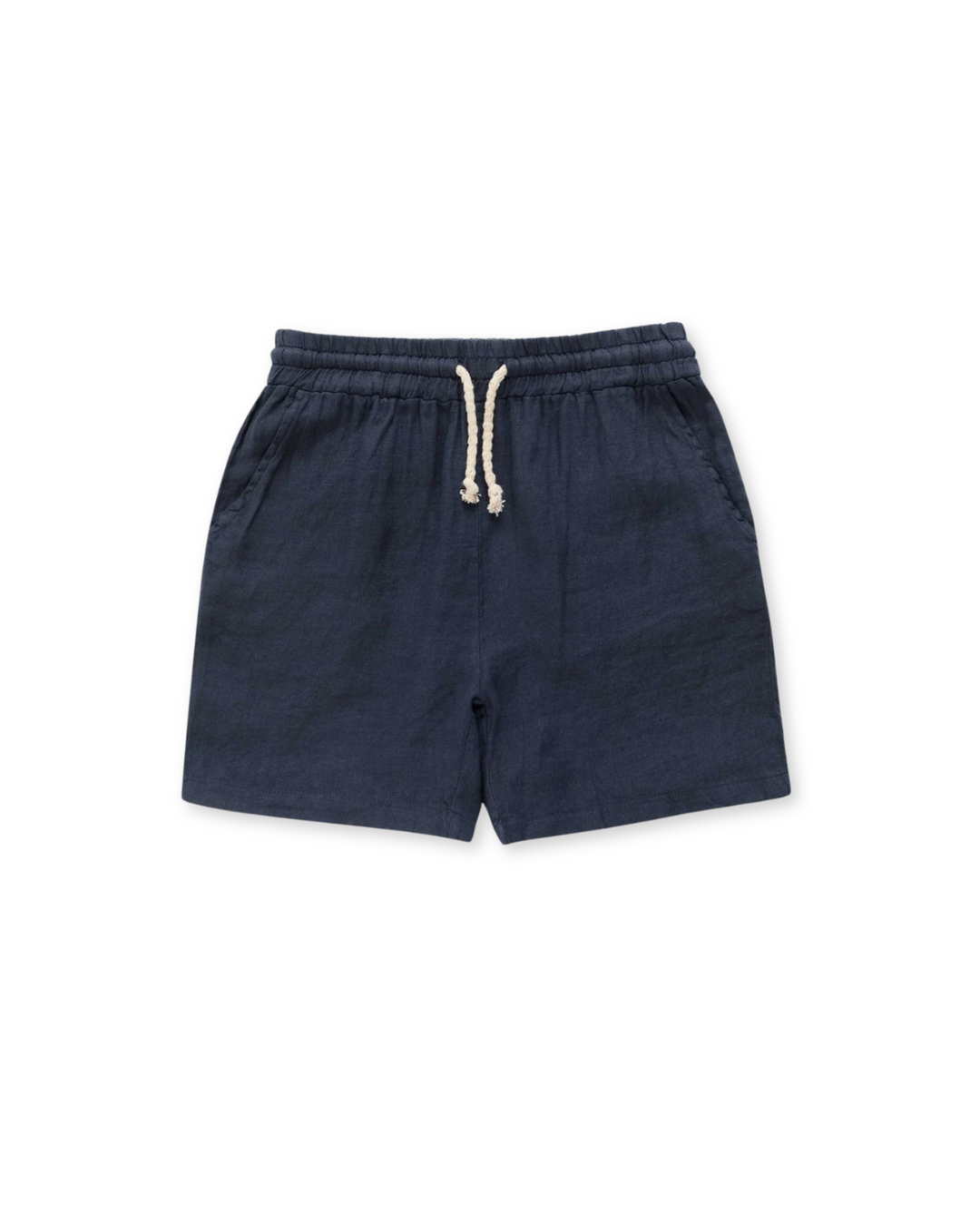 Versatile men's shorts with elastic drawstring waist, ideal for warm weather casual style & comfort.