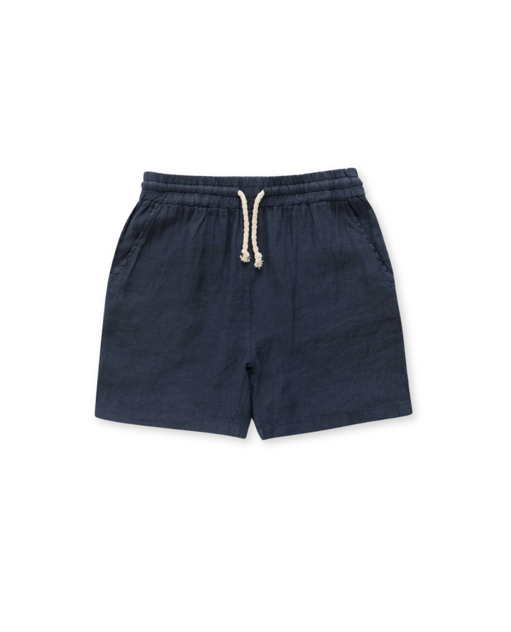 Versatile men's shorts with elastic drawstring waist, ideal for warm weather casual style & comfort.