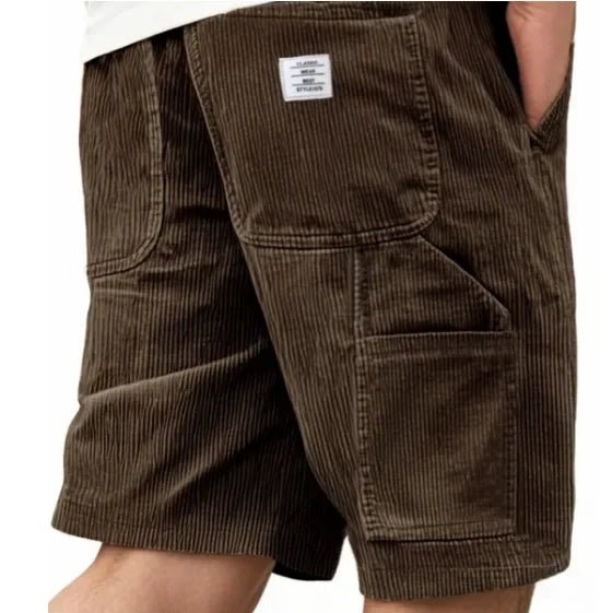 Utility men's cargo shorts in a relaxed fit, great for casual summer adventures.