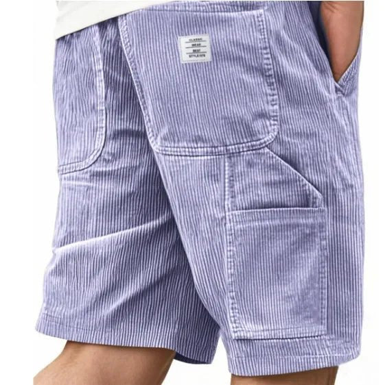 Summerwear essential: men's relaxed fit cargo shorts for a laid-back look.
