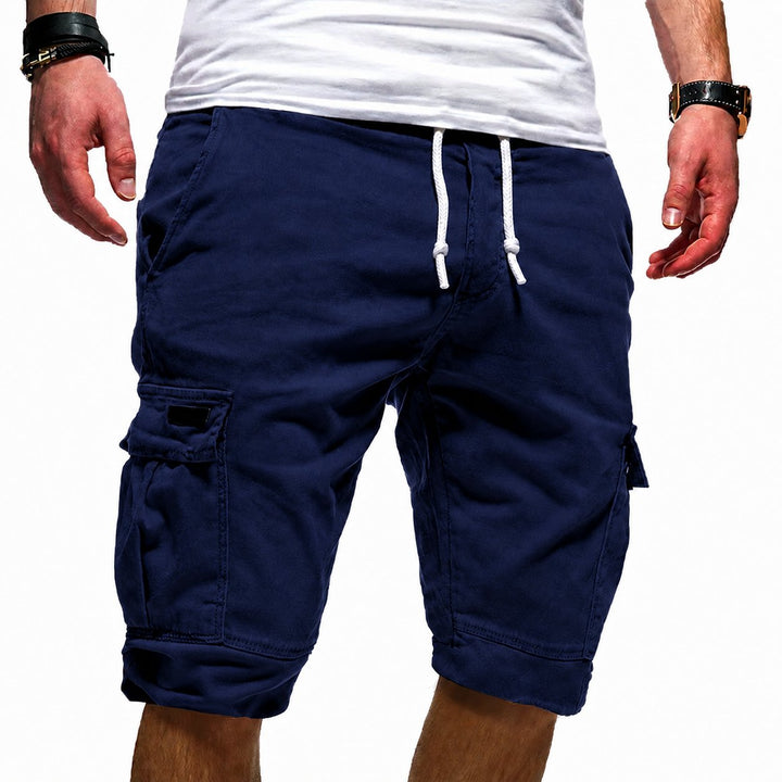 Stylish men's relaxed fit cargo walking shorts, ideal for summer casual and outdoor adventures.