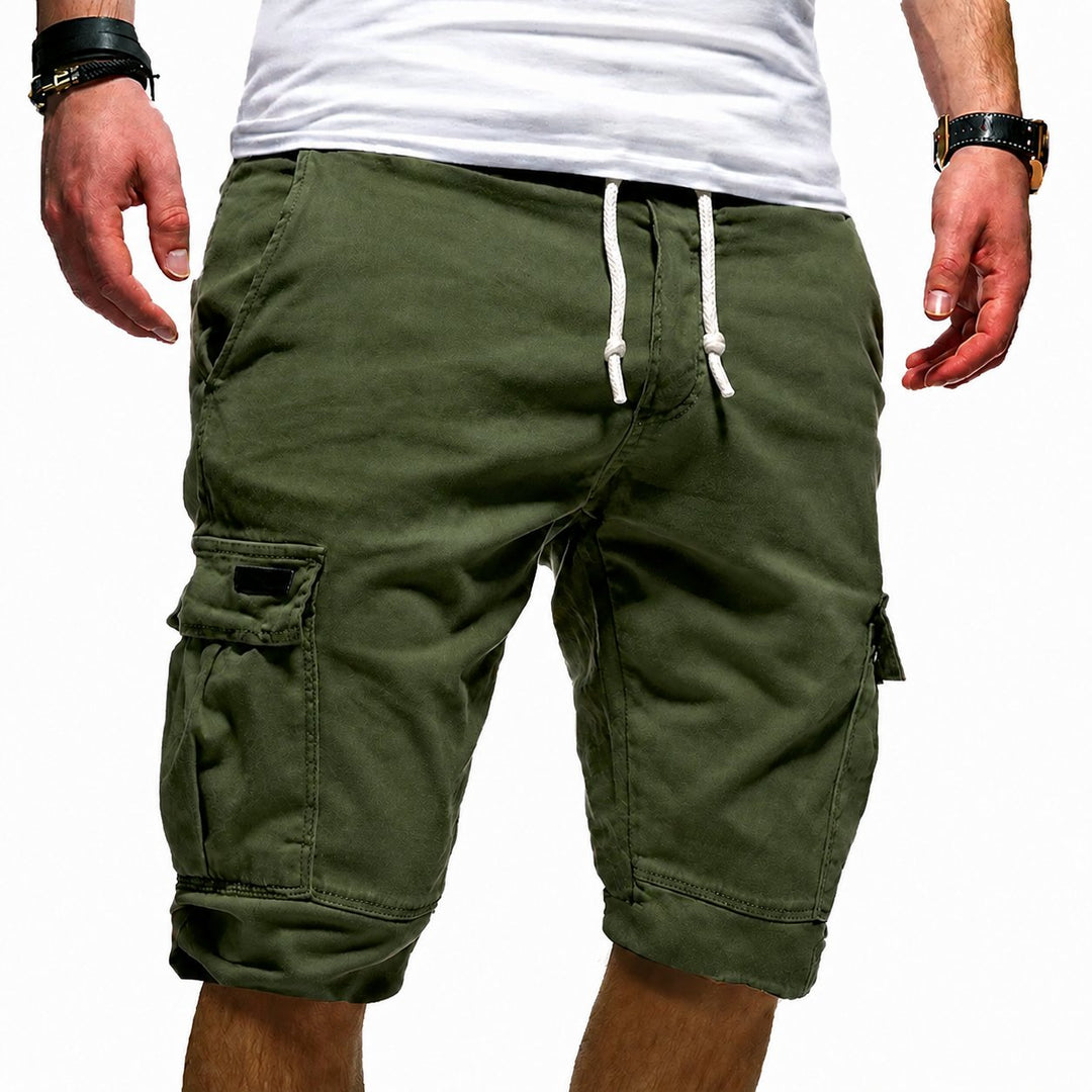 Versatile men's summer cargo shorts, relaxed fit & multi-pocket for outdoor and casual comfort.