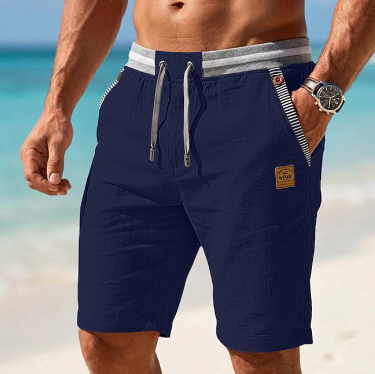 Men's everyday drawstring shorts, perfect for summer adventures, vacation, and relaxed warm weather style.