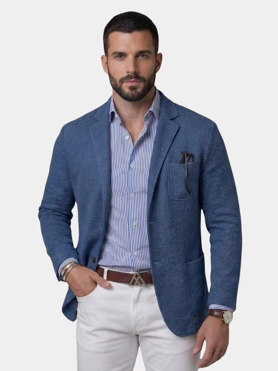 Men's relaxed fit lightweight blazer, perfect for smart casual summer style and versatile outerwear.