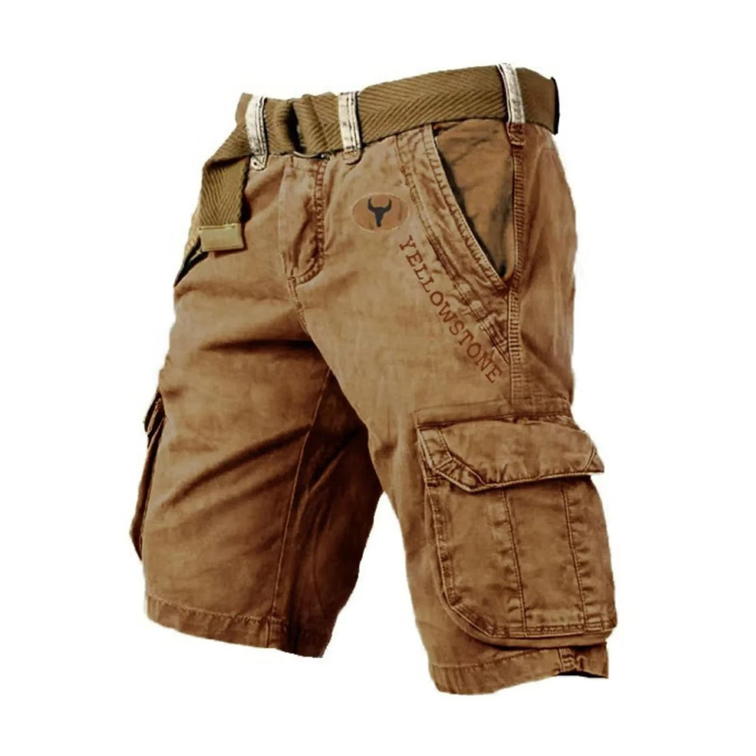 Men's outdoor relaxed fit cargo shorts, featuring multiple pockets for ultimate utility & comfort.