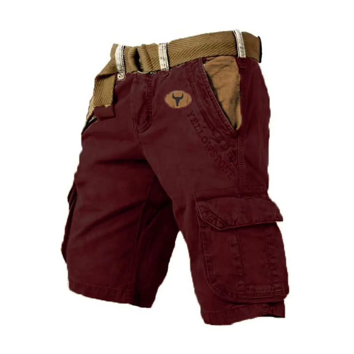 Everyday men's multi-pocket cargo shorts, relaxed fit for summer, casual, and outdoor activities.