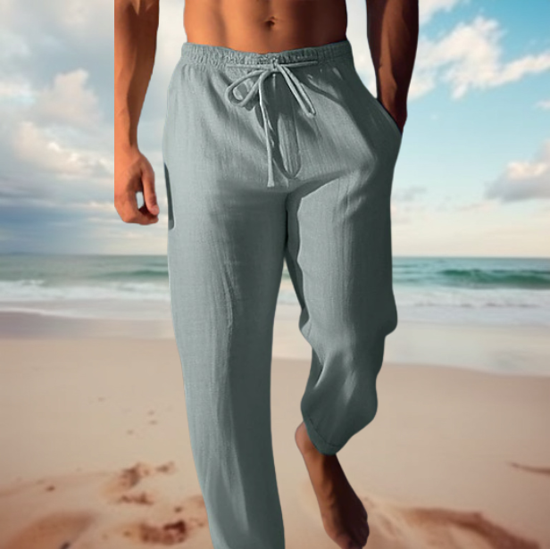 Relaxed fit men's comfort pants for summer. Ideal for everyday casual wear.