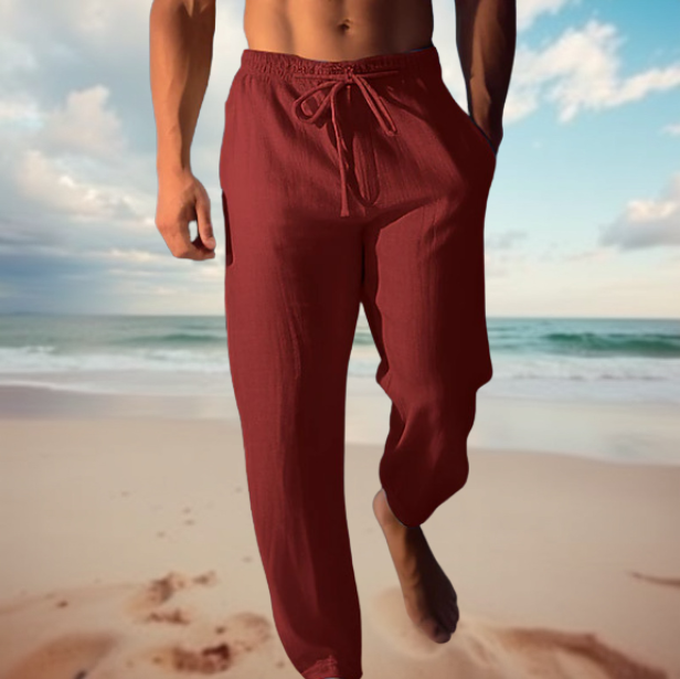 Men's ultimate comfort summer pants. Relaxed fit, lightweight, and breathable for all-day wear.