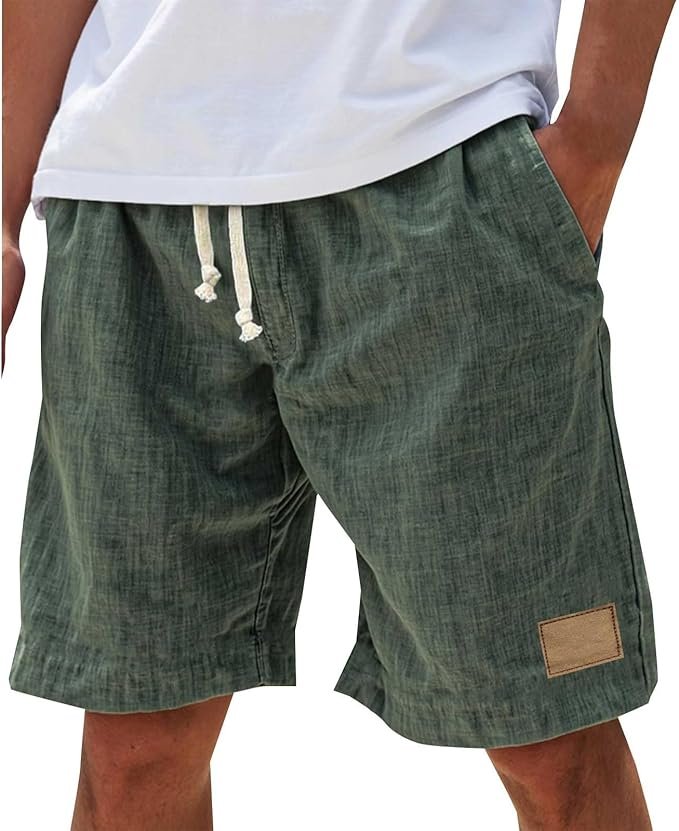 Stylish men's casual shorts, relaxed fit, perfect for summer fashion & warm weather outings.