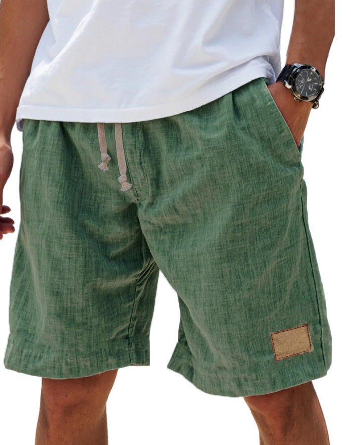 Drawstring men's shorts, relaxed fit, ultimate comfort for summer beach & warm weather trips.