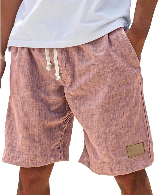 Warm weather men's casual shorts, relaxed fit, great for outdoor adventures & everyday style.