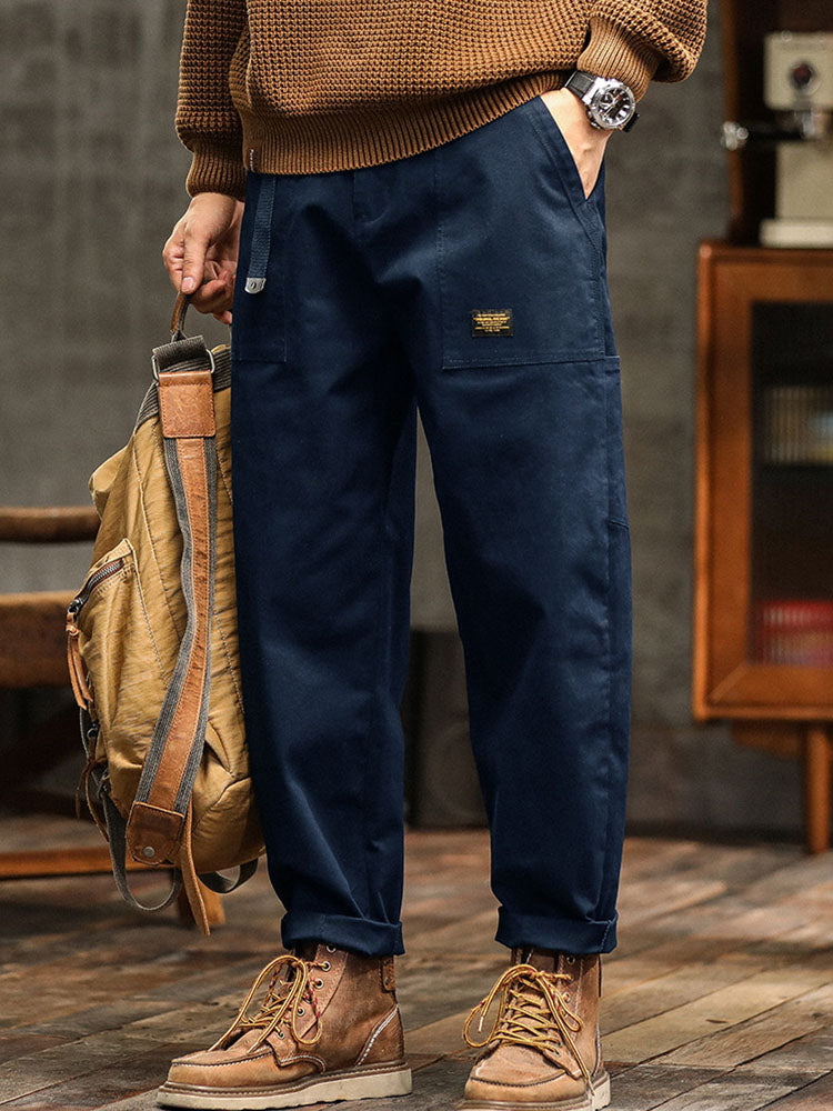 Men's relaxed fit utility pants for a casual yet stylish look, available in multiple colors.