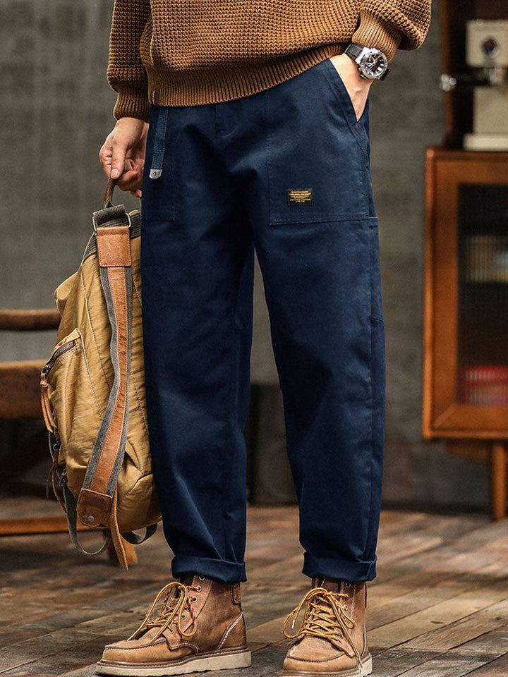 Men's relaxed fit utility pants for a casual yet stylish look, available in multiple colors.