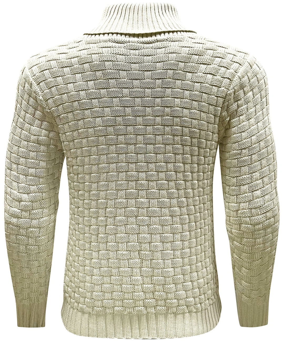 Men's winter fashion: a soft, warm, ribbed knit crew neck pullover sweater