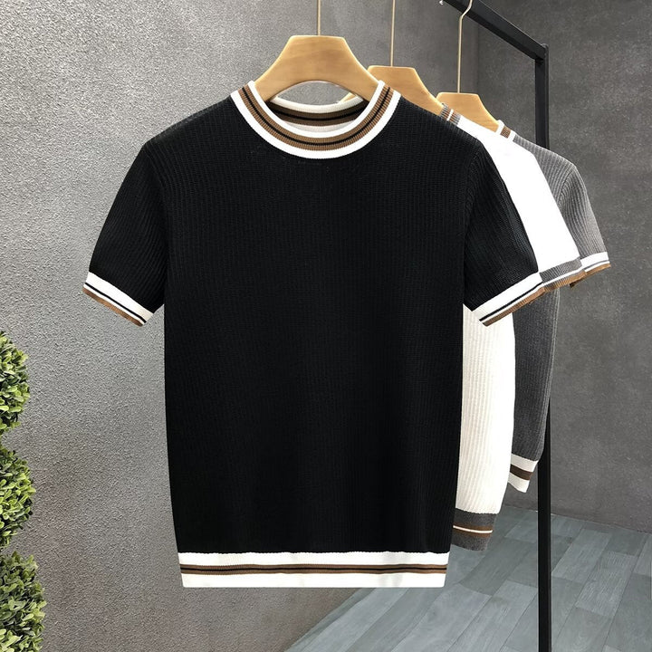 Men's Rico Crewneck sweater, premium cotton knit for soft comfort & versatile layering.