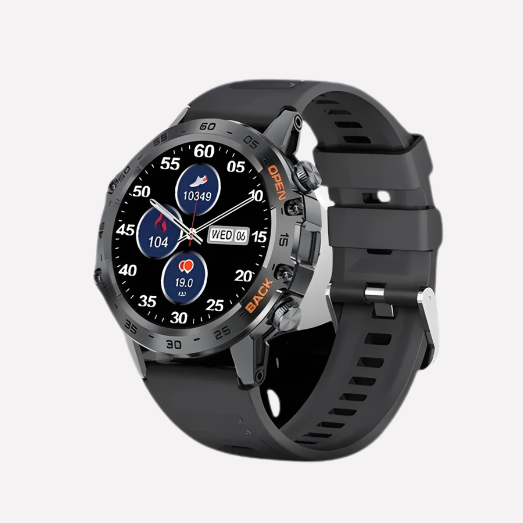 Men's rugged GPS smartwatch for outdoor adventures. Durable, water-resistant, fitness & activity tracker.