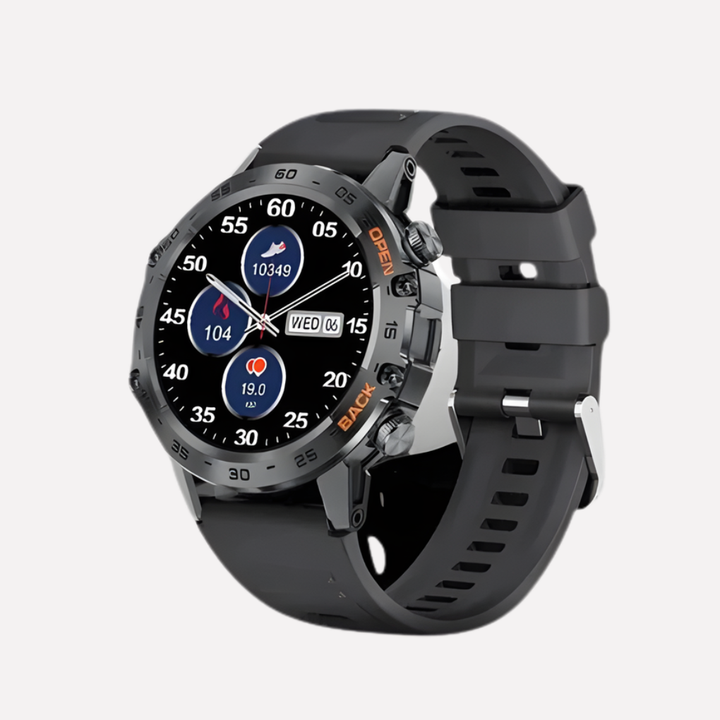 Men's rugged GPS smartwatch for outdoor adventures. Durable, water-resistant, fitness & activity tracker.