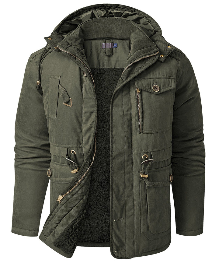 Heavyweight work jacket for men, offering maximum protection from cold weather elements.