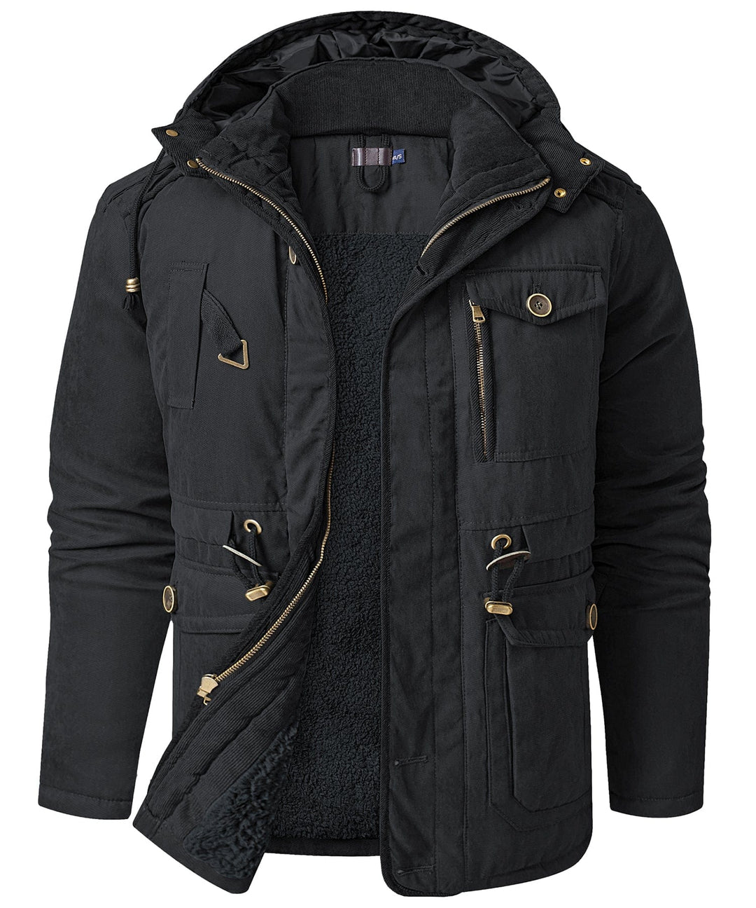 Men's heavyweight work jacket in a dark color, a classic and practical piece of men's apparel.