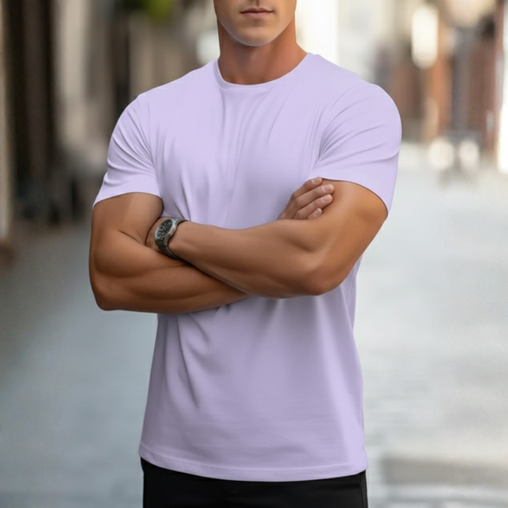 Everyday men's slim fit short sleeve crew neck t-shirt, perfect casual top for summer style.