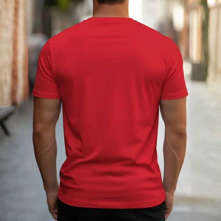 Comfortable men's slim fit short sleeve crew neck tee, ideal for casual wear & layering.