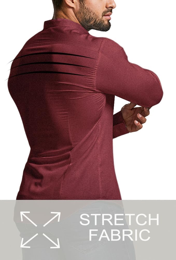 Easy-care men's wrinkle-free button-down shirt, stylish & practical.