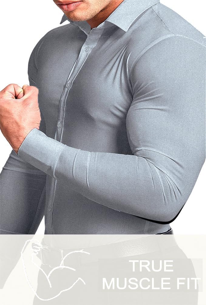 Elegant men's wrinkle-free button-down shirt, perfect for any occasion.